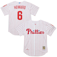 Ryan Howard Philadelphia Phillies Mitchell & Ness Cooperstown Collection Authentic Jersey – White - MLB Jerseys