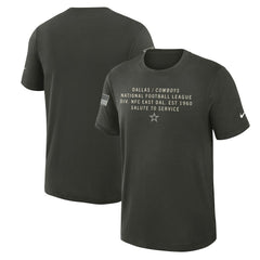 Dallas Cowboys 2025 Salute to Service Sideline Slub Dri-FIT T-Shirt | NFL New