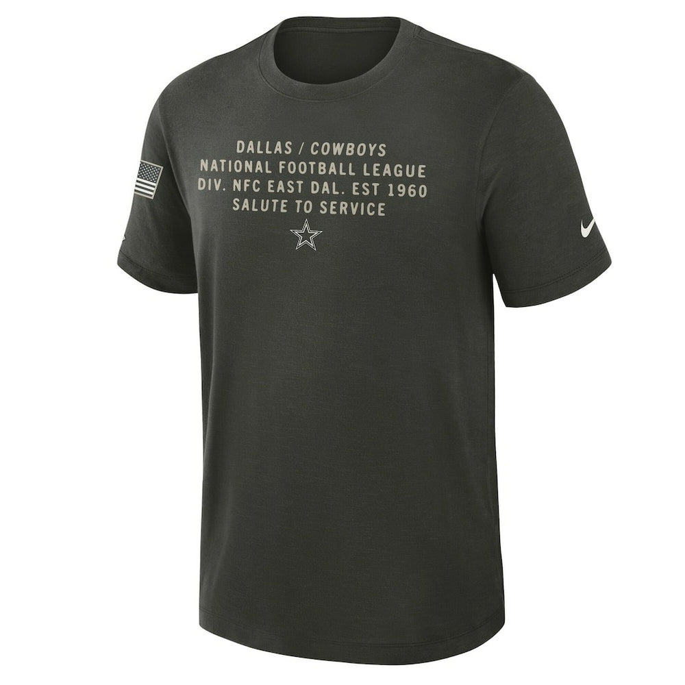 Dallas Cowboys 2025 Salute to Service Sideline Slub Dri-FIT T-Shirt | NFL New
