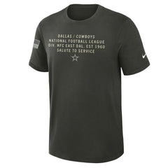 Dallas Cowboys 2025 Salute to Service Sideline Slub Dri-FIT T-Shirt | NFL New