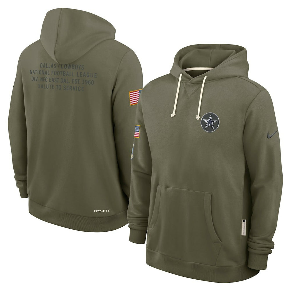 Dallas Cowboys 2025 Salute to Service Sideline Standard Issue Dri-FIT Hoodie | NFL On sale
