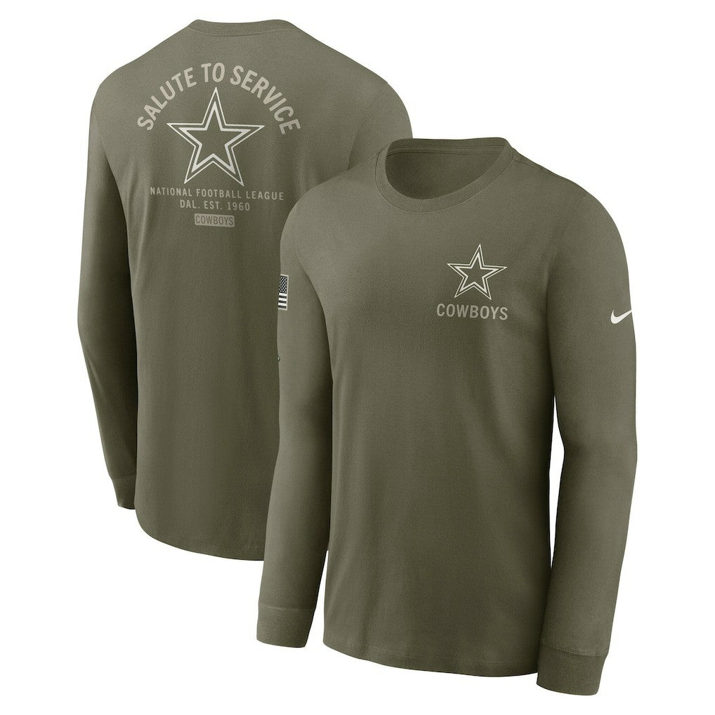 Dallas Cowboys 2025 Salute to Service Sideline Long Sleeve T-Shirt | NFL Sale