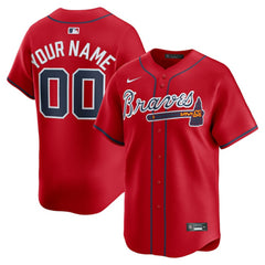 Atlanta Braves Nike Alternate Limited Custom Jersey - MLB Jerseys
