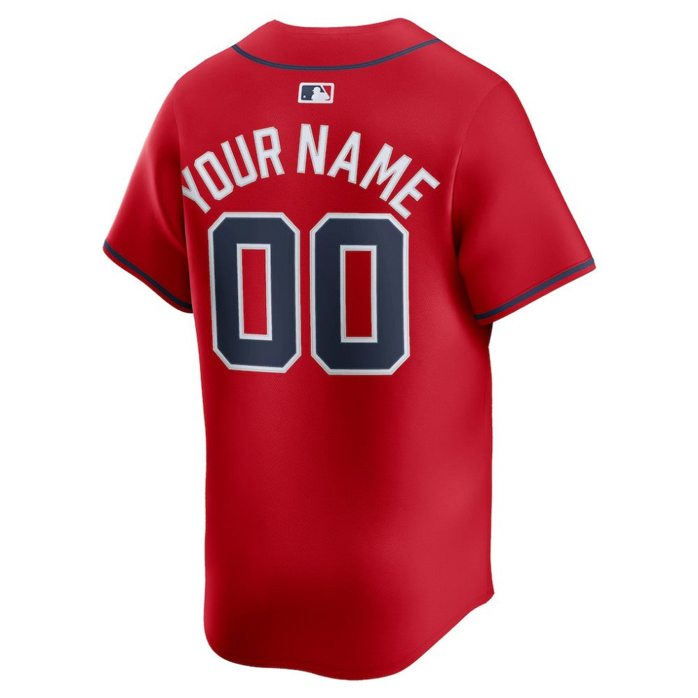 Atlanta Braves Nike Alternate Limited Custom Jersey - MLB Jerseys