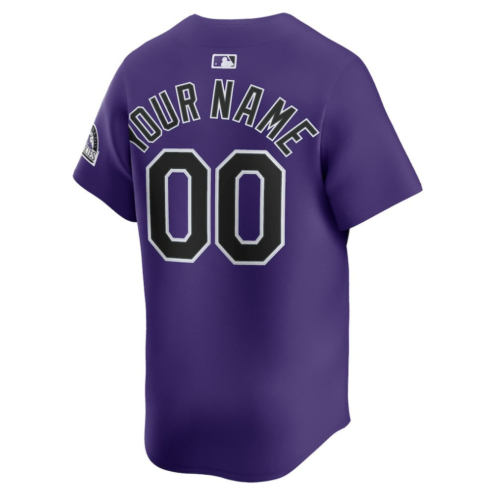 Colorado Rockies Nike Alternate Limited Custom Jersey - MLB Jerseys