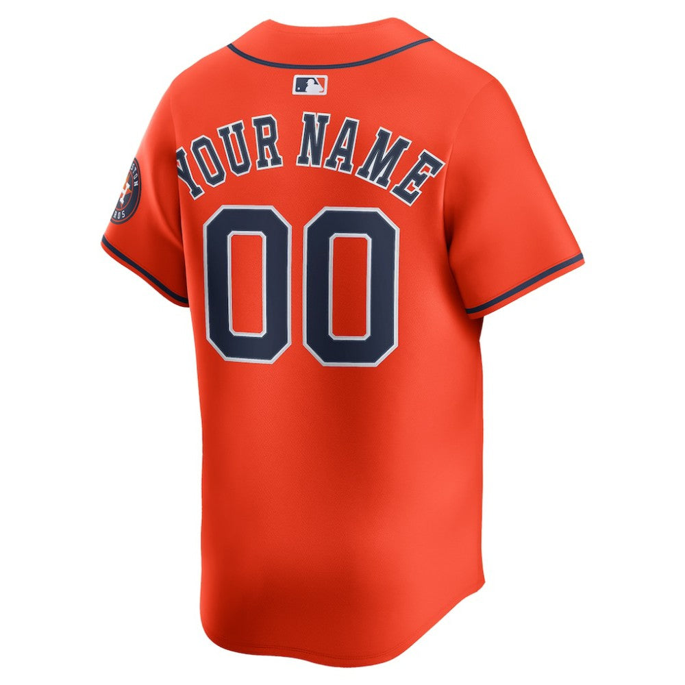 Houston Astros Nike Alternate Limited Custom Jersey - MLB Jerseys