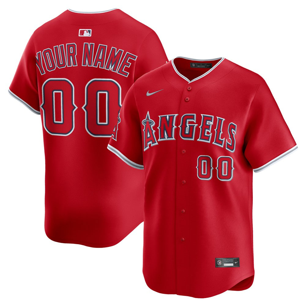 Los Angeles Angels Nike Alternate Limited Custom Jersey - MLB Jerseys