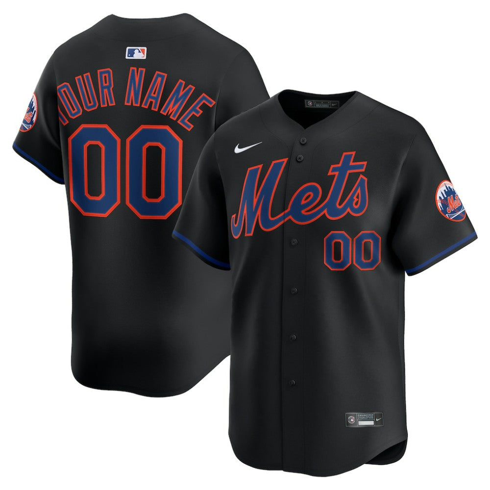 New York Mets Nike Alternate Limited Custom Jersey - MLB Jerseys