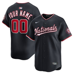 Washington Nationals Nike Alternate Limited Custom Jersey - MLB Jerseys
