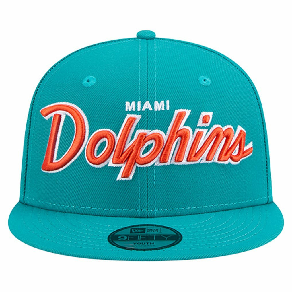 Miami Dolphins Youth Main Script 9FIFTY Snapback Hat | NFL US