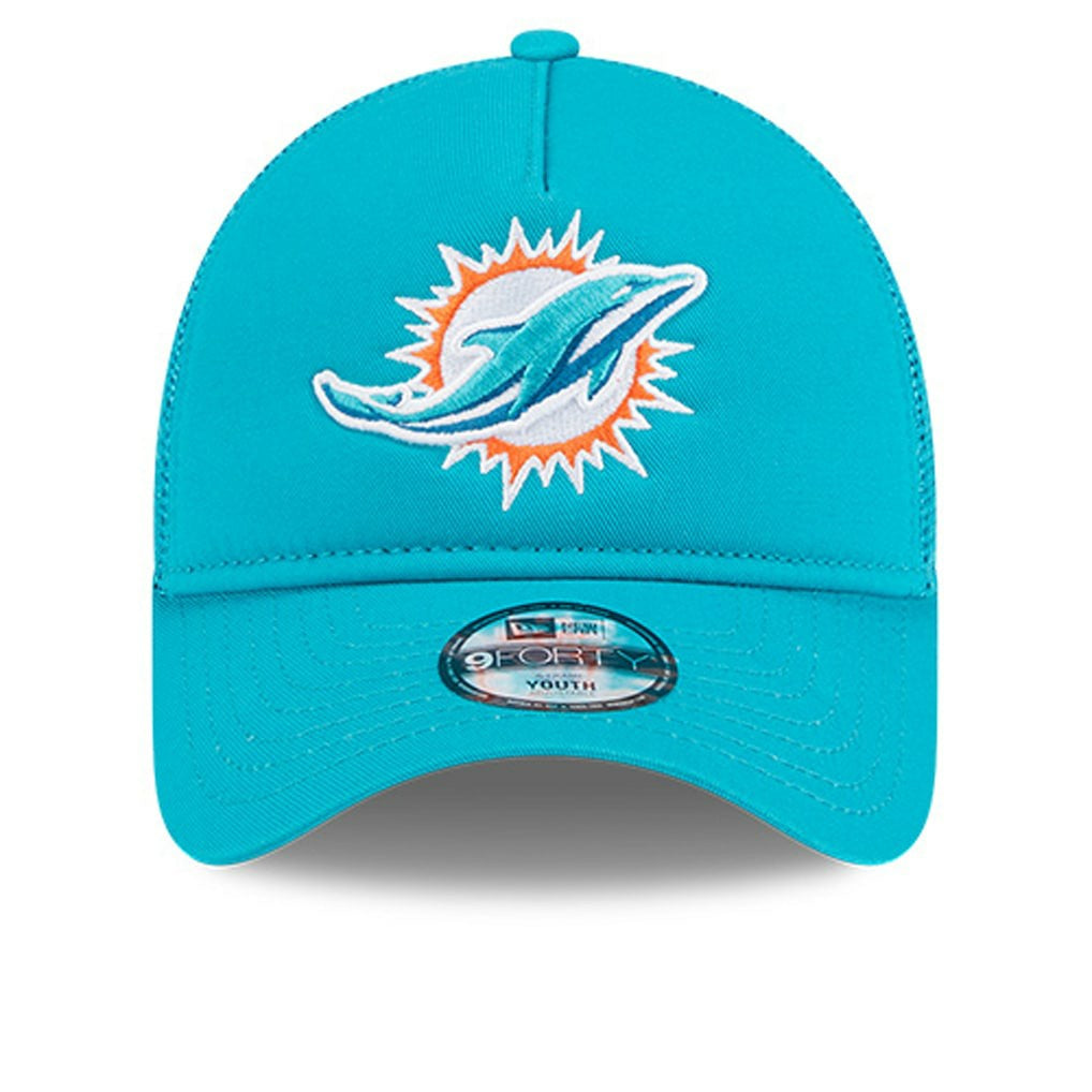 Miami Dolphins Youth Main A-Frame 9FORTY Adjustable Hat | NFL Near me