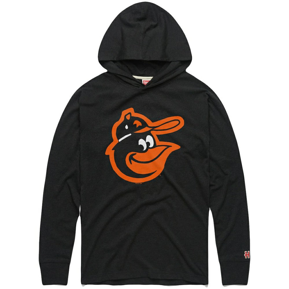 Baltimore Orioles Homage Lightweight Raglan Tri-Blend Pullover Hoodie - MLB Hoodies
