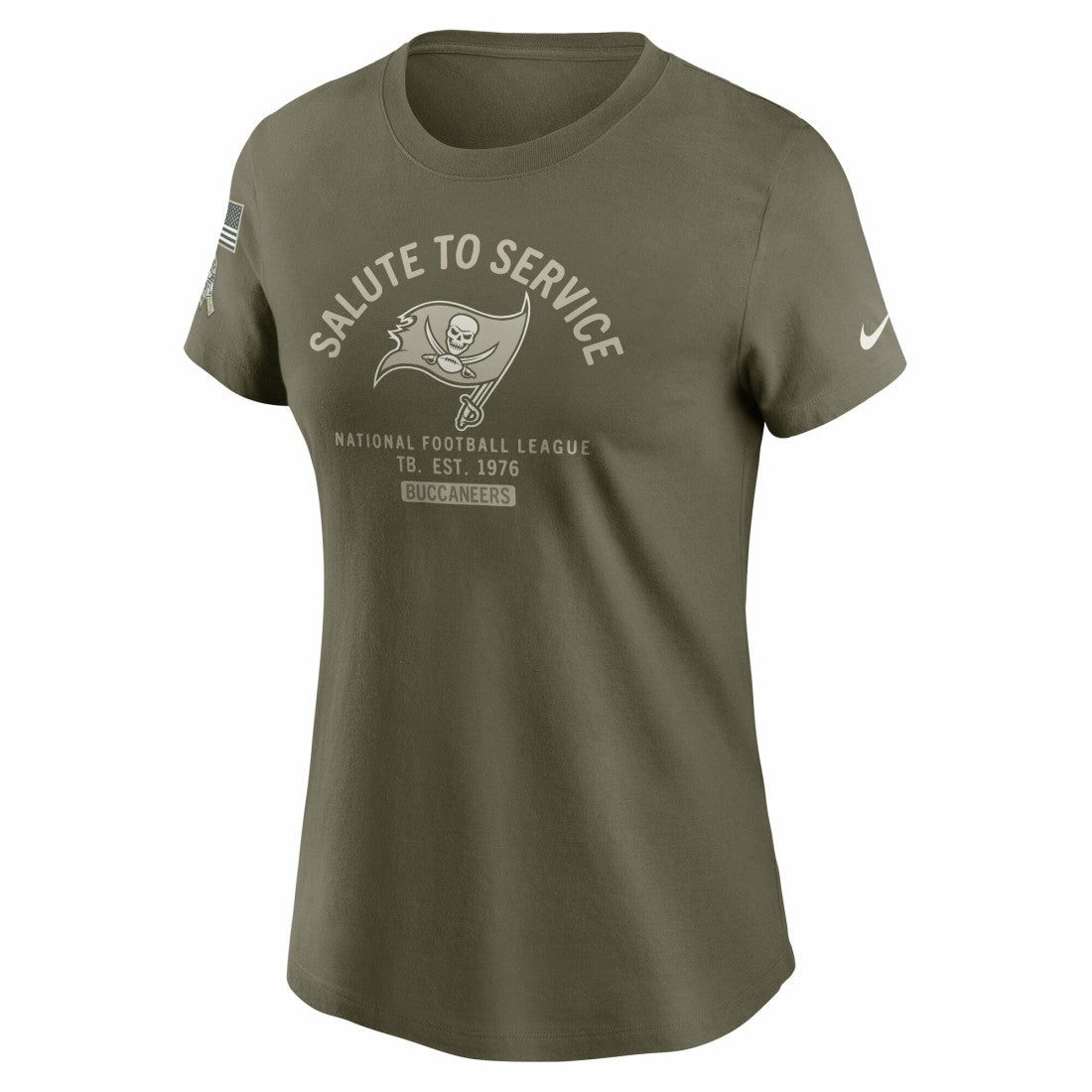 Tampa Bay Buccaneers Women's 2025 Salute to Service Sideline T-Shirt | NFL New