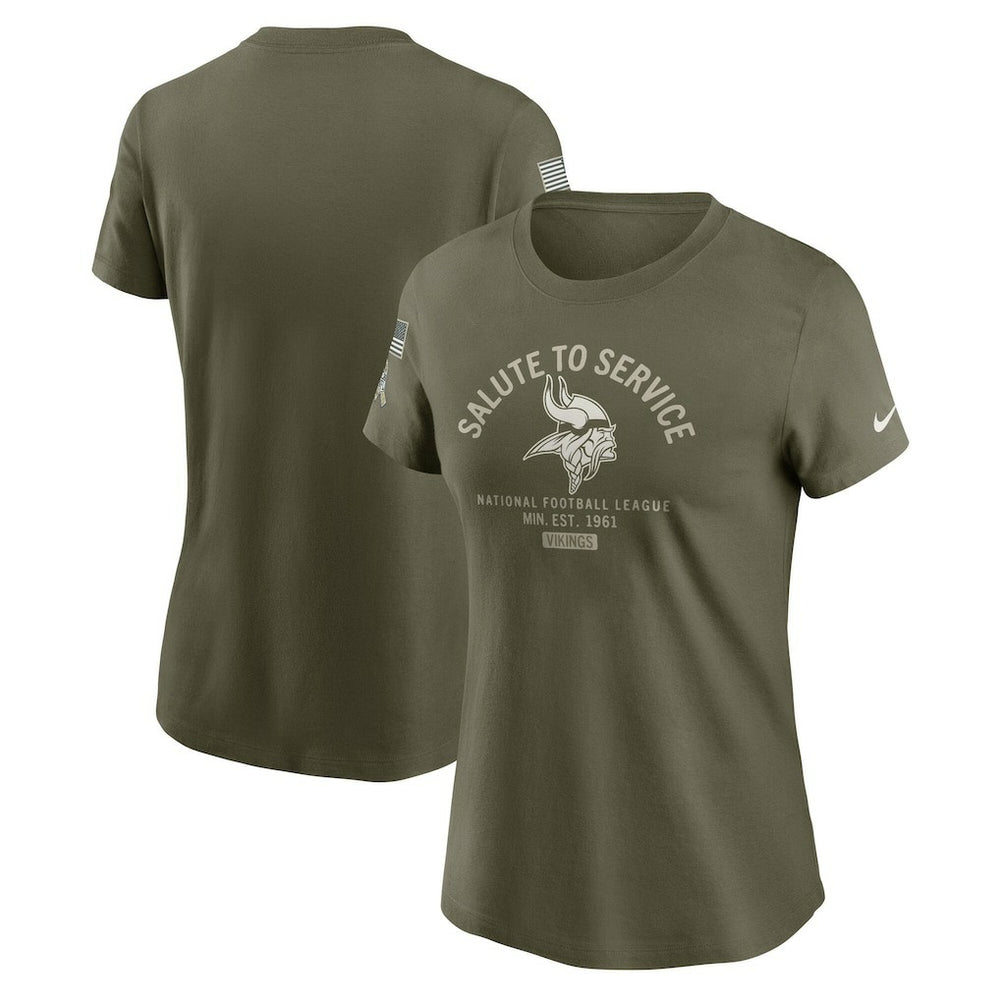 Minnesota Vikings Women's 2025 Salute to Service Sideline T-Shirt | NFL Near me