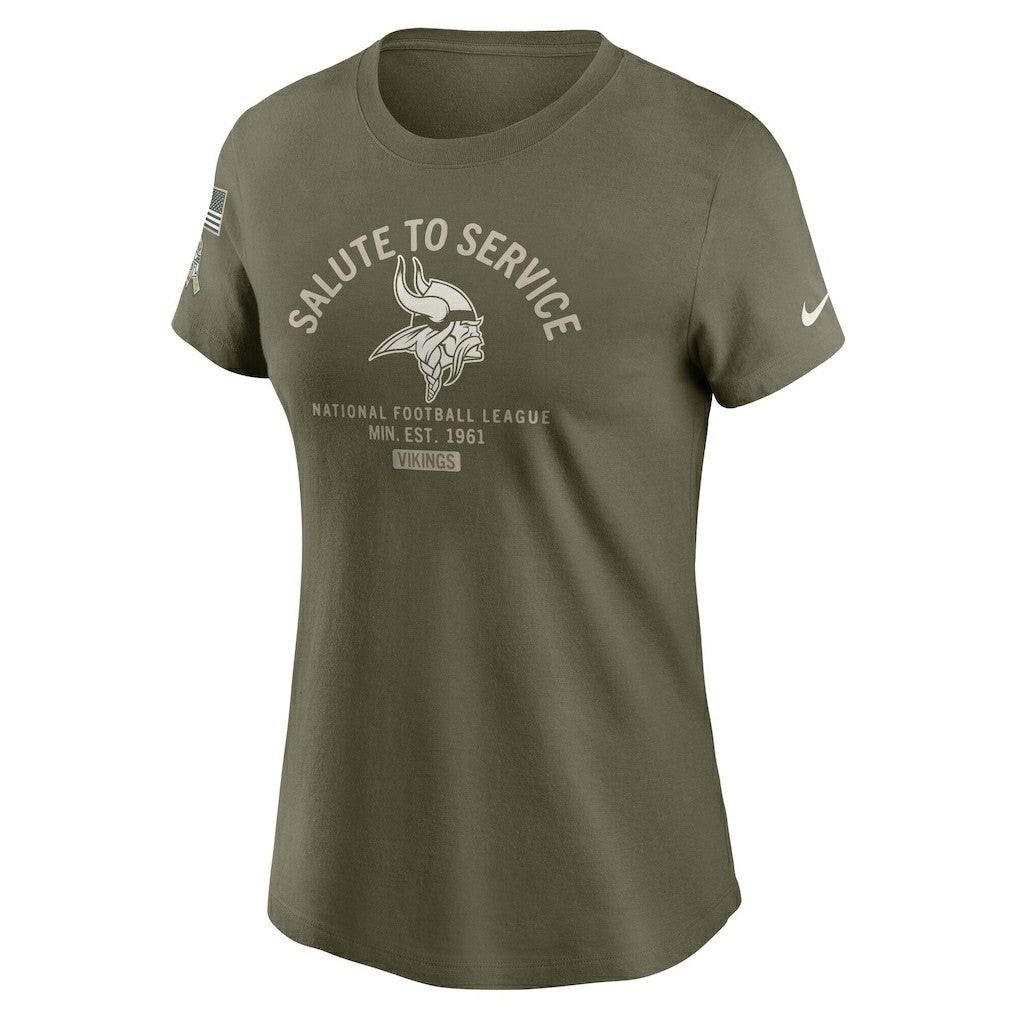 Minnesota Vikings Women's 2025 Salute to Service Sideline T-Shirt | NFL Near me