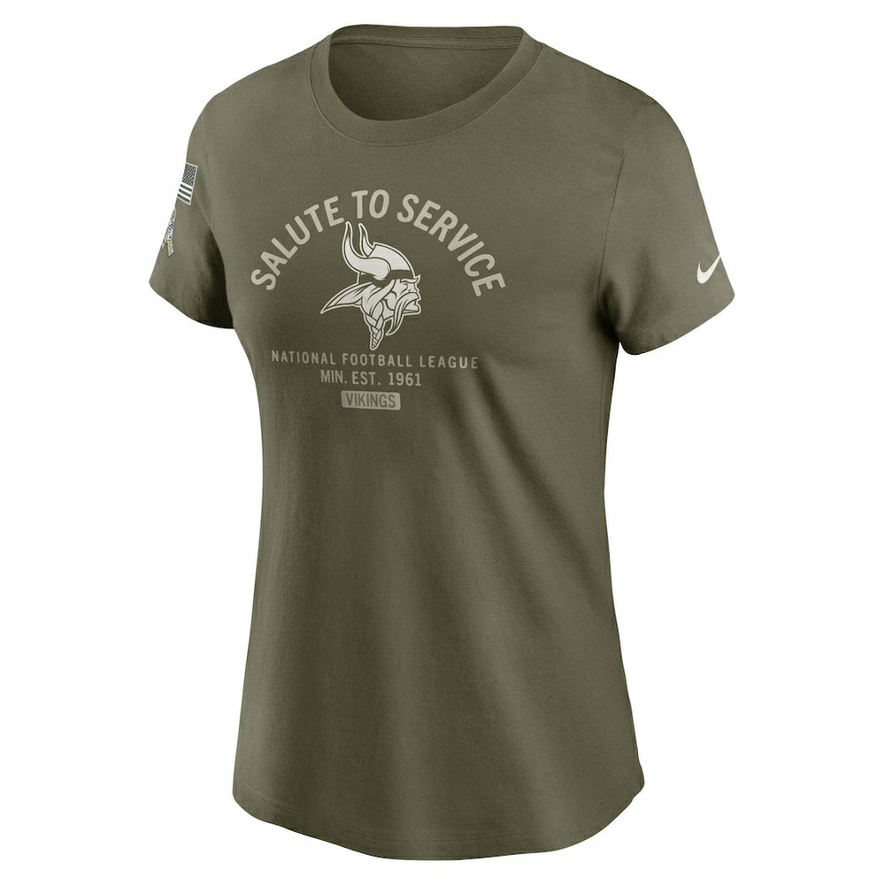 Minnesota Vikings Women's 2025 Salute to Service Sideline T-Shirt | NFL Near me