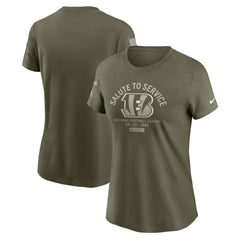Cincinnati Bengals Women's 2025 Salute to Service Sideline T-Shirt | NFL Near me