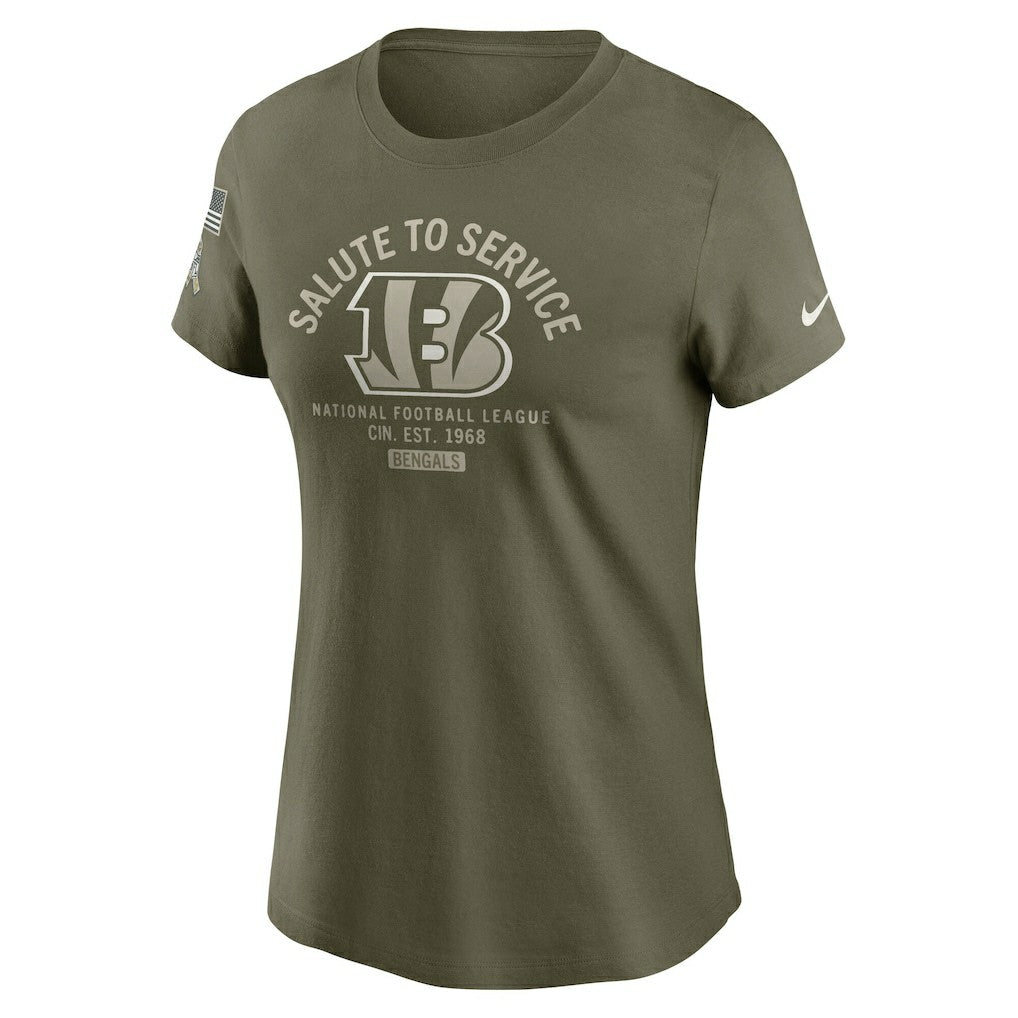 Cincinnati Bengals Women's 2025 Salute to Service Sideline T-Shirt | NFL Near me