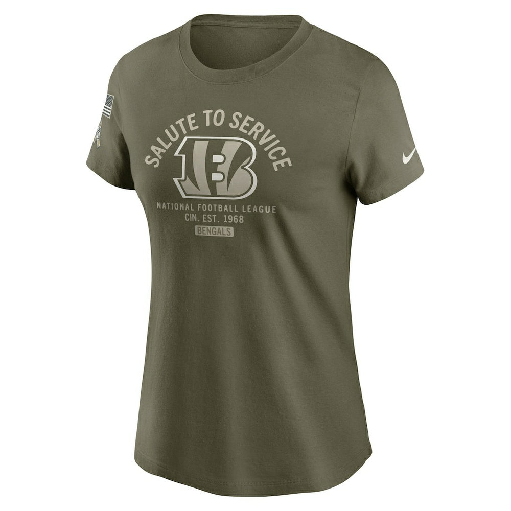 Cincinnati Bengals Women's 2025 Salute to Service Sideline T-Shirt | NFL Near me