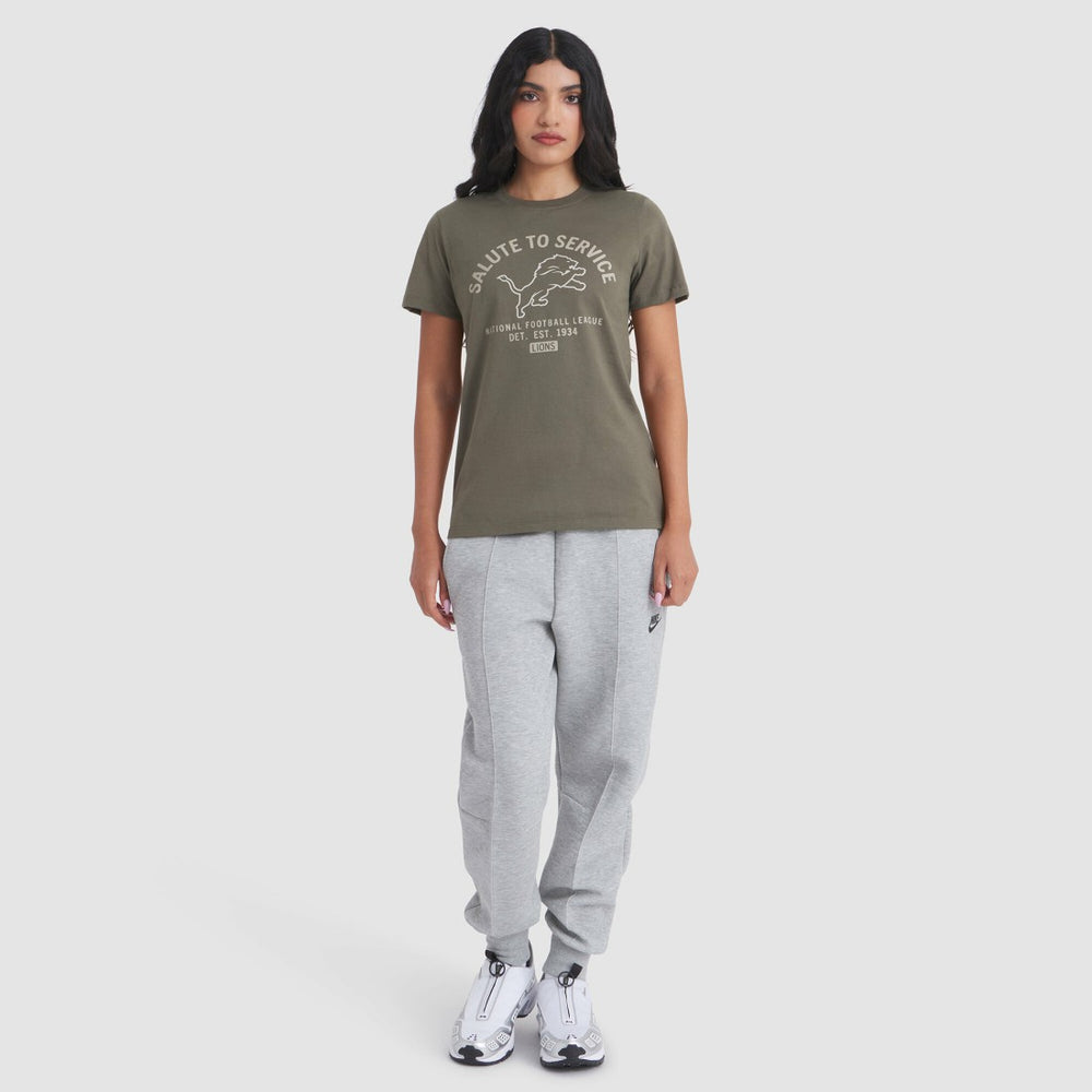 Detroit Lions Women's 2025 Salute to Service Sideline T-Shirt | NFL Online