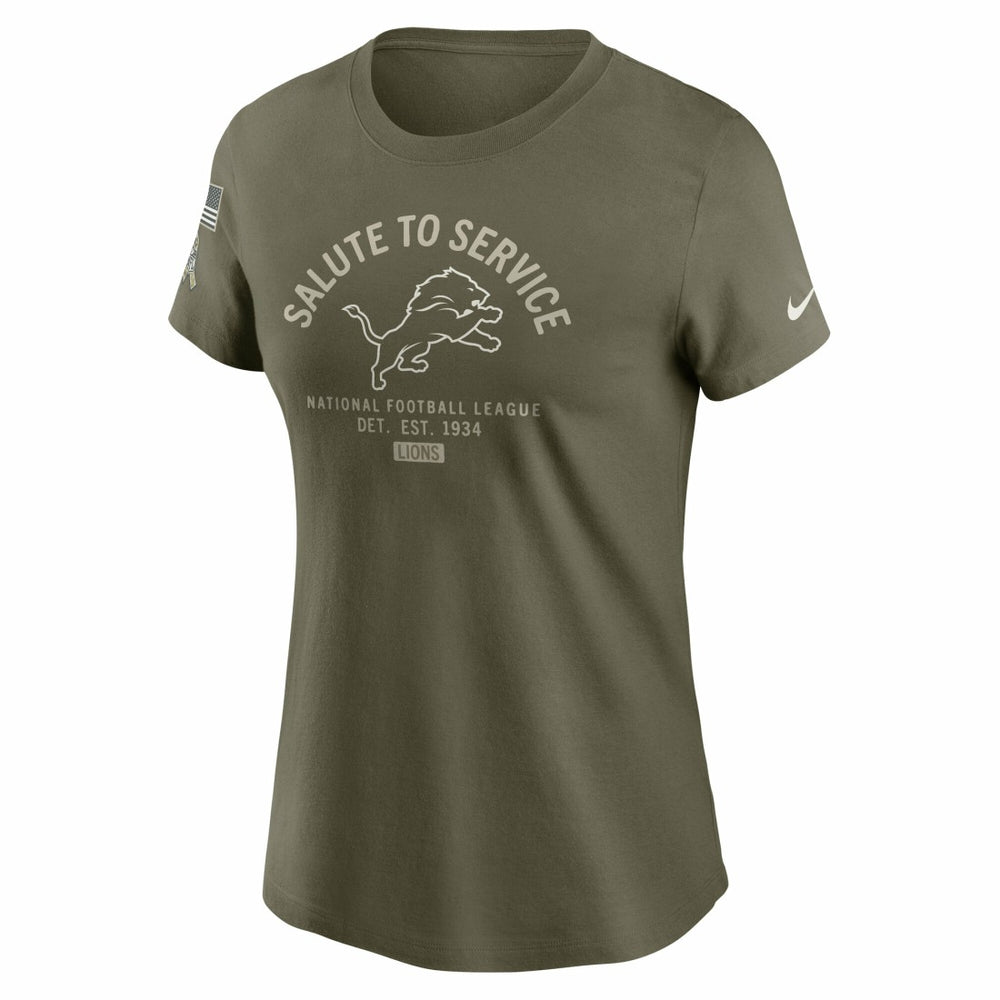 Detroit Lions Women's 2025 Salute to Service Sideline T-Shirt | NFL Online