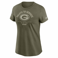 Green Bay Packers Women's 2025 Salute to Service Sideline T-Shirt | NFL New