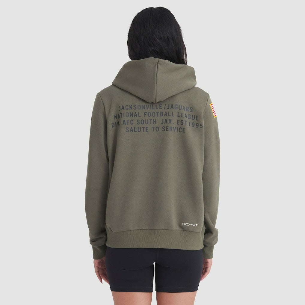 Jacksonville Jaguars Women's 2025 Salute to Service Sideline Standard Issue Dri-FIT Hoodie | NFL Near me