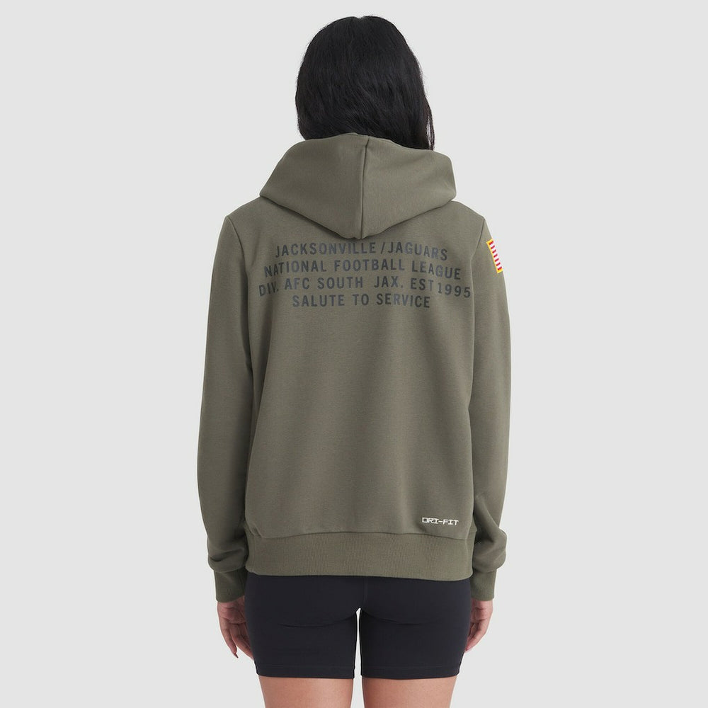 Jacksonville Jaguars Women's 2025 Salute to Service Sideline Standard Issue Dri-FIT Hoodie | NFL Near me