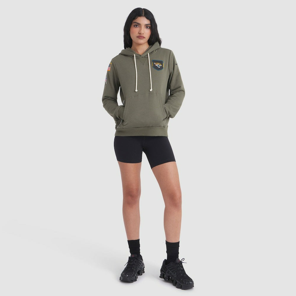 Jacksonville Jaguars Women's 2025 Salute to Service Sideline Standard Issue Dri-FIT Hoodie | NFL Near me