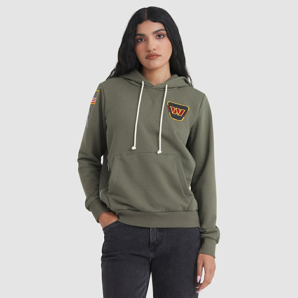 Washington Commanders Women's 2025 Salute to Service Sideline Standard Issue Dri-FIT Hoodie | NFL New