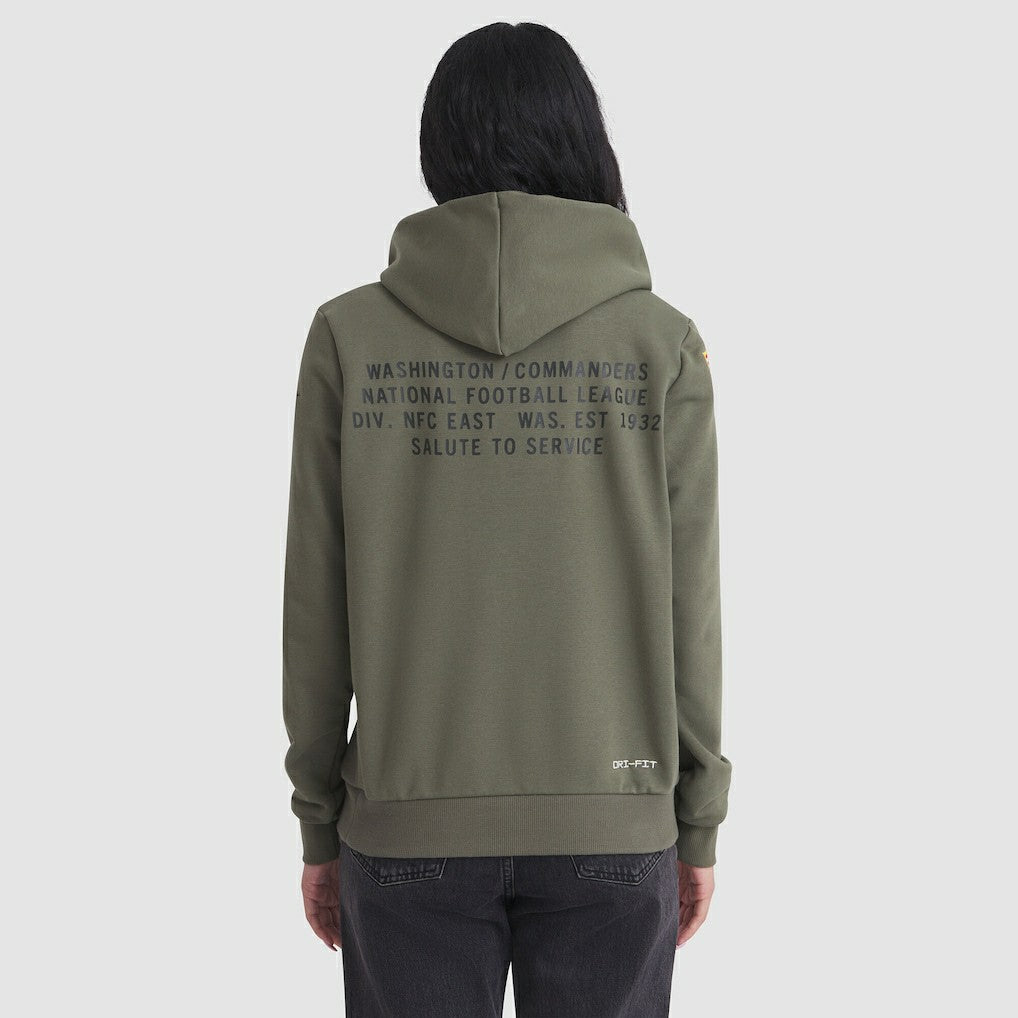 Washington Commanders Women's 2025 Salute to Service Sideline Standard Issue Dri-FIT Hoodie | NFL New