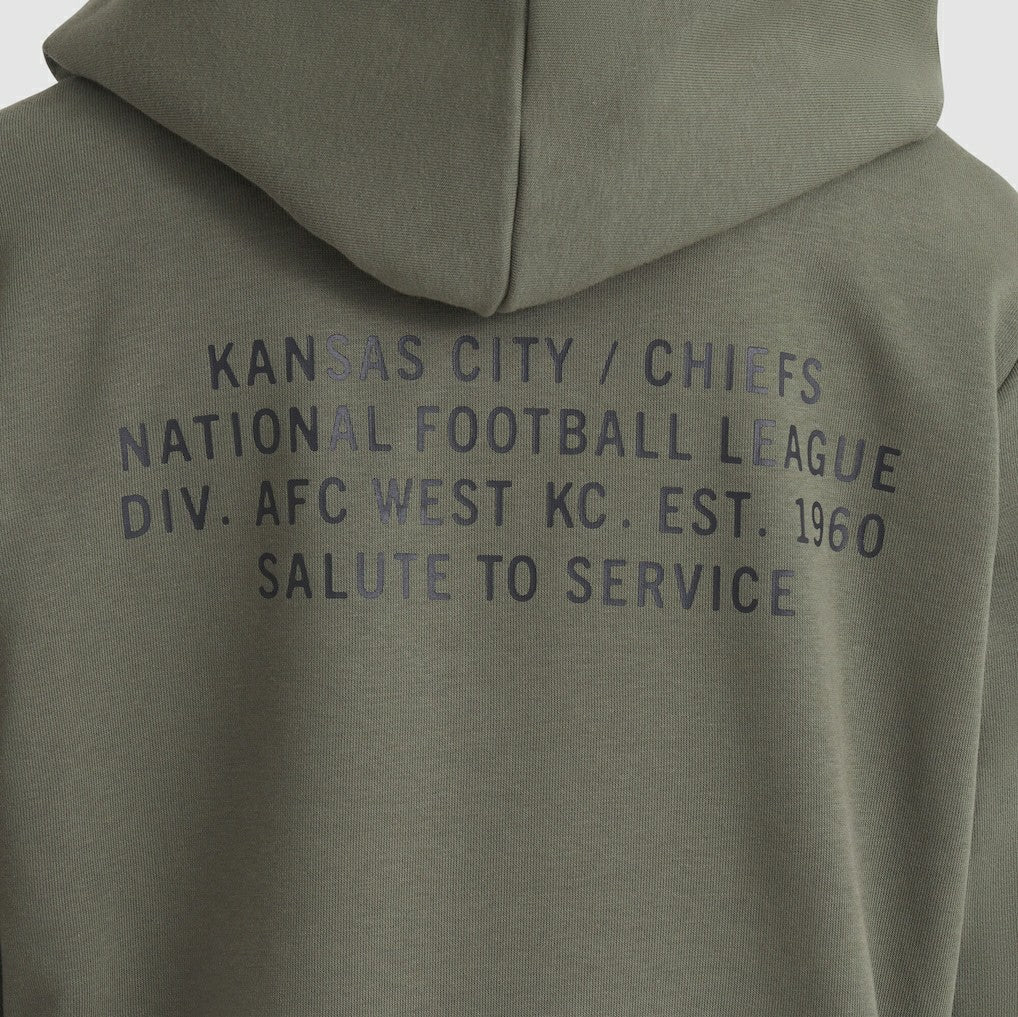 Kansas City Chiefs Women's 2025 Salute to Service Sideline Standard Issue Dri-FIT Hoodie | NFL New