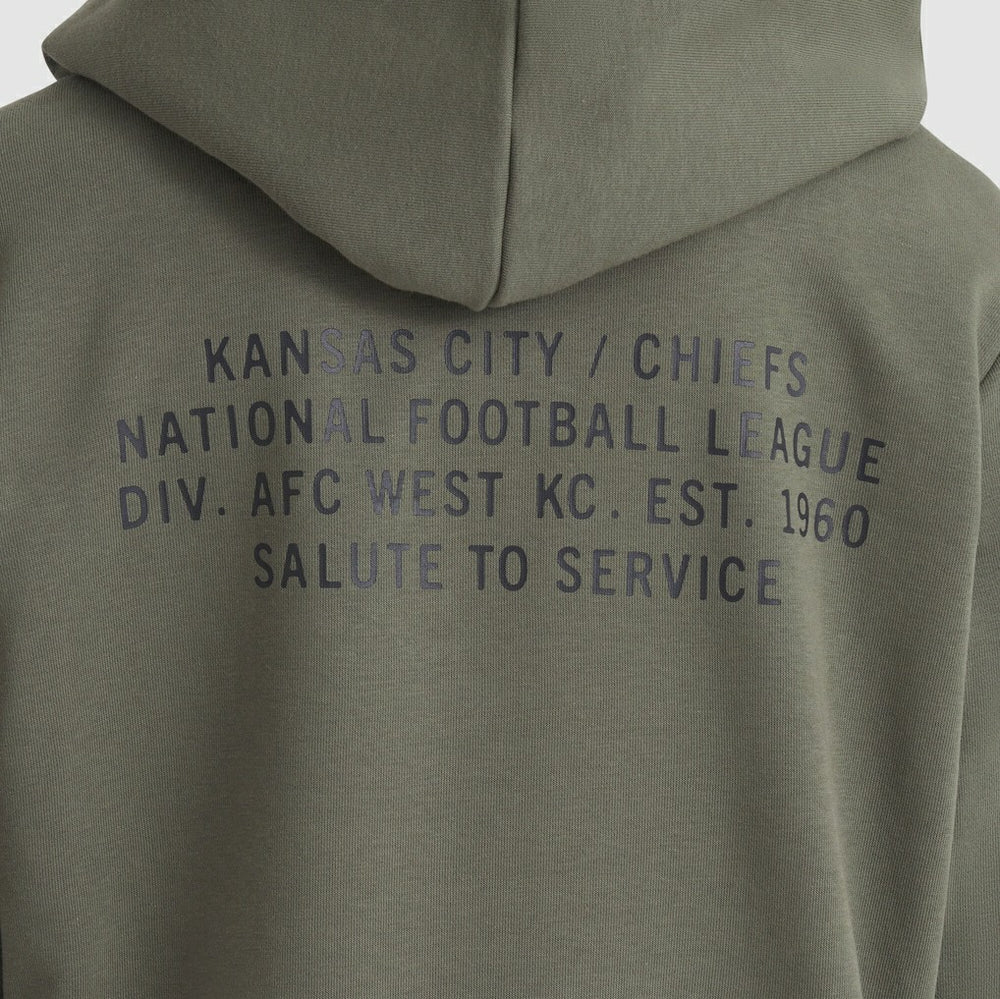 Kansas City Chiefs Women's 2025 Salute to Service Sideline Standard Issue Dri-FIT Hoodie | NFL New