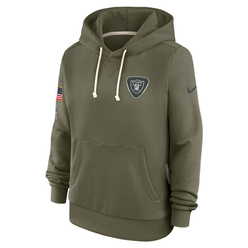Las Vegas Raiders Women's 2025 Salute to Service Sideline Standard Issue Dri-FIT Hoodie | NFL New