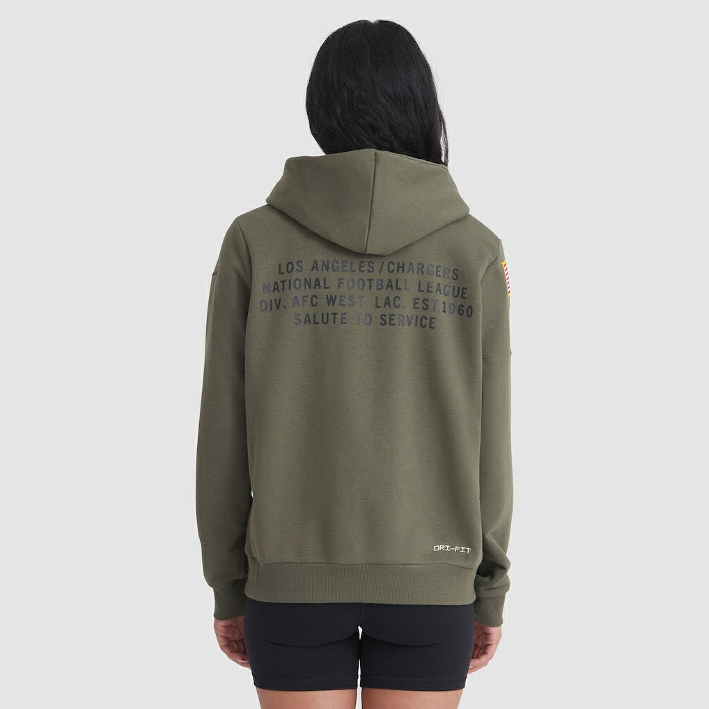 Los Angeles Chargers Women's 2025 Salute to Service Sideline Standard Issue Dri-FIT Hoodie | NFL On sale