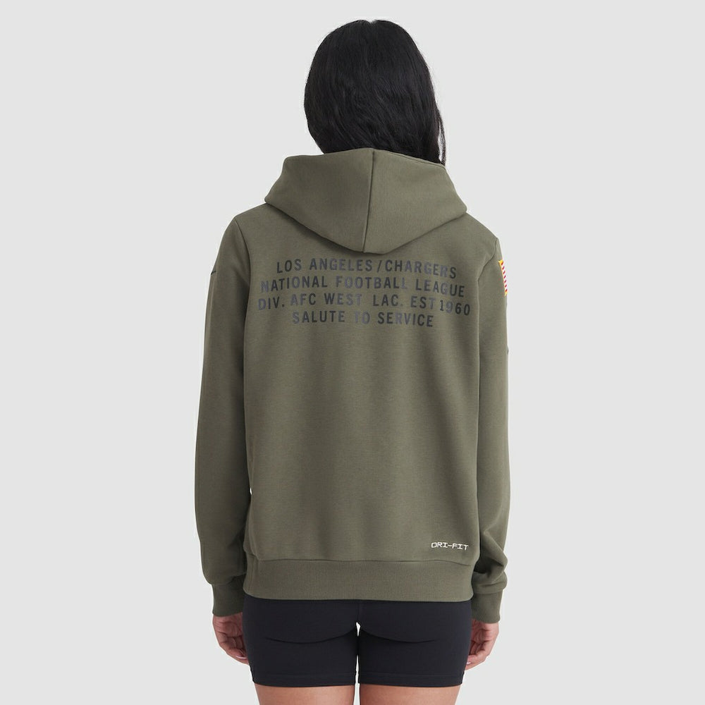 Los Angeles Chargers Women's 2025 Salute to Service Sideline Standard Issue Dri-FIT Hoodie | NFL On sale