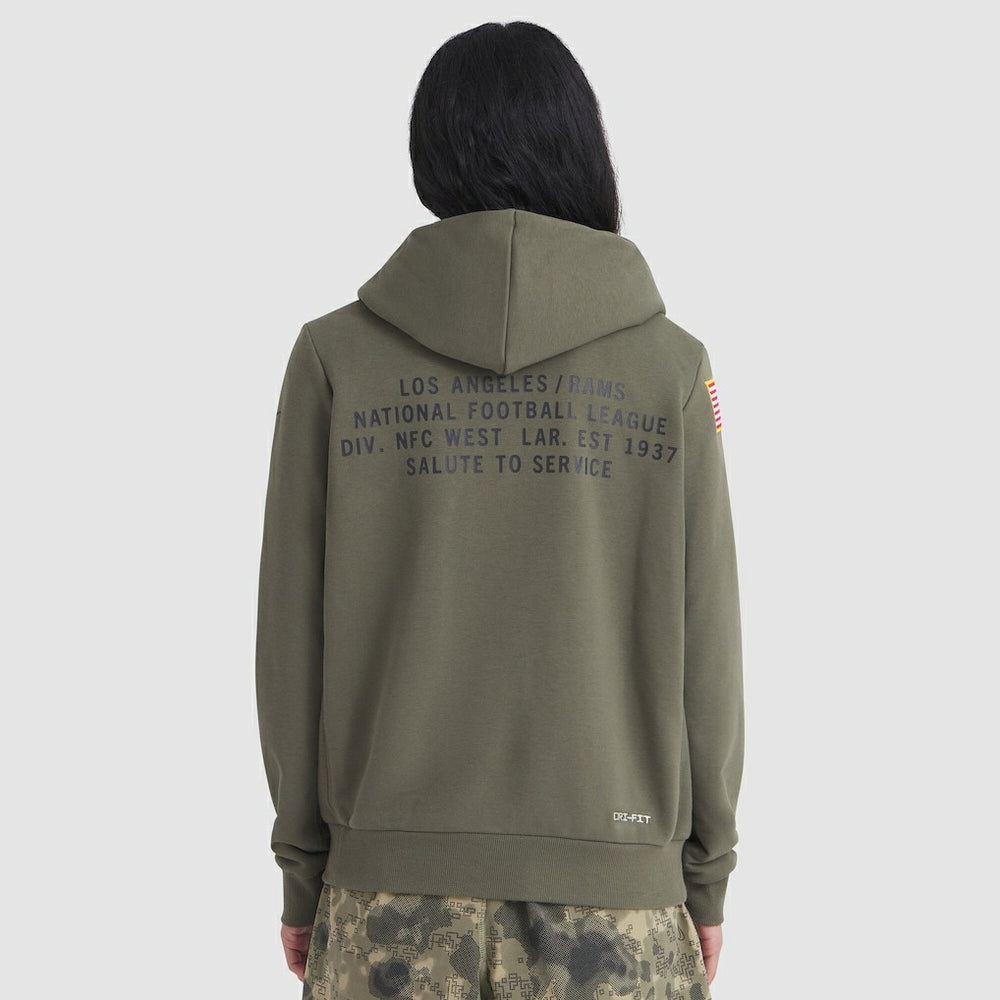 Los Angeles Rams Women's 2025 Salute to Service Sideline Standard Issue Dri-FIT Hoodie | NFL US