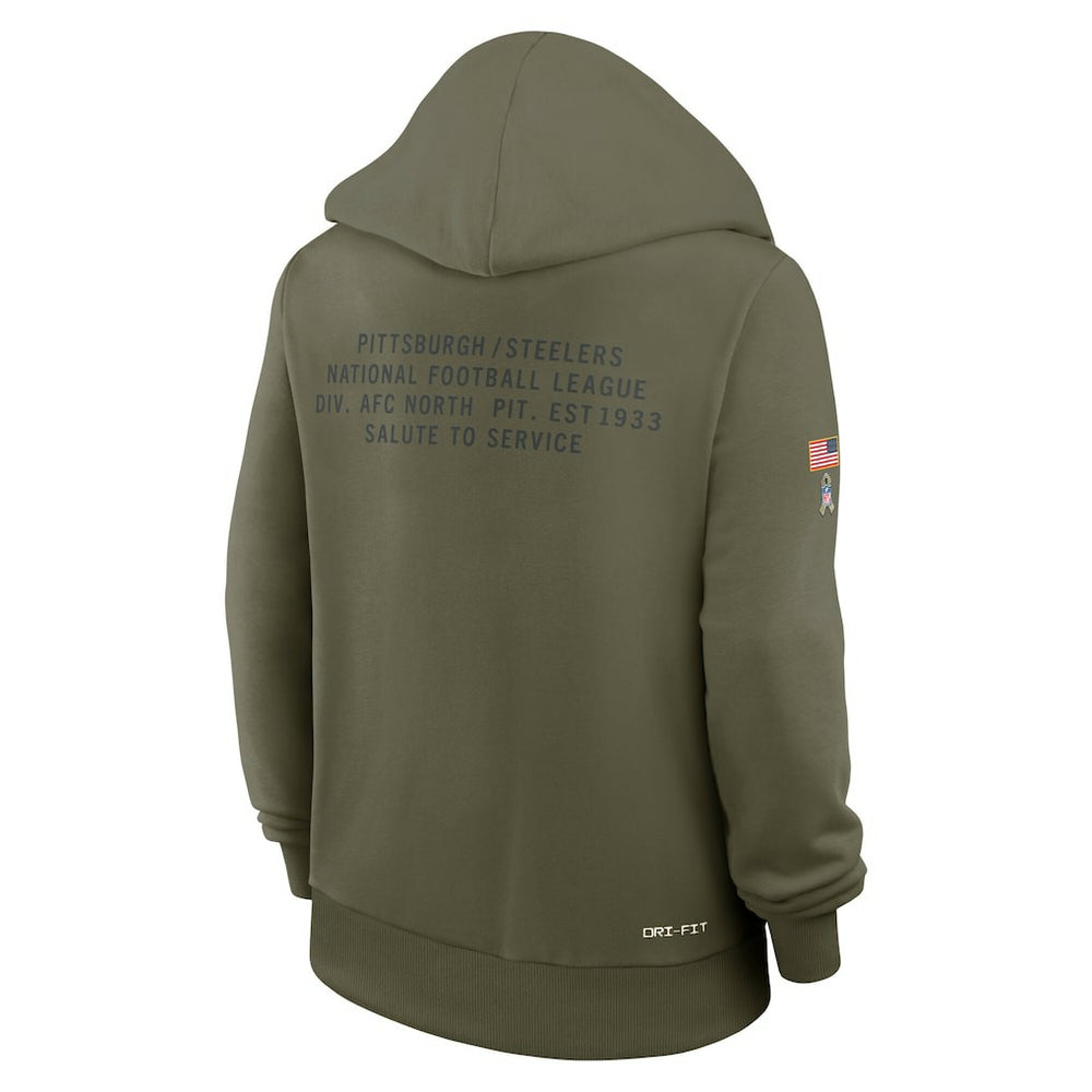 Pittsburgh Steelers Women's 2025 Salute to Service Sideline Standard Issue Dri-FIT Hoodie | NFL On sale