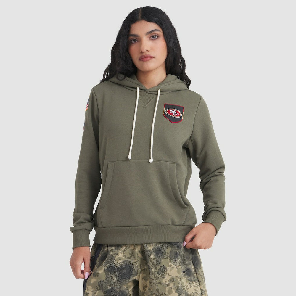San Francisco 49ers Women's 2025 Salute to Service Sideline Standard Issue Dri-FIT Hoodie | NFL Near me