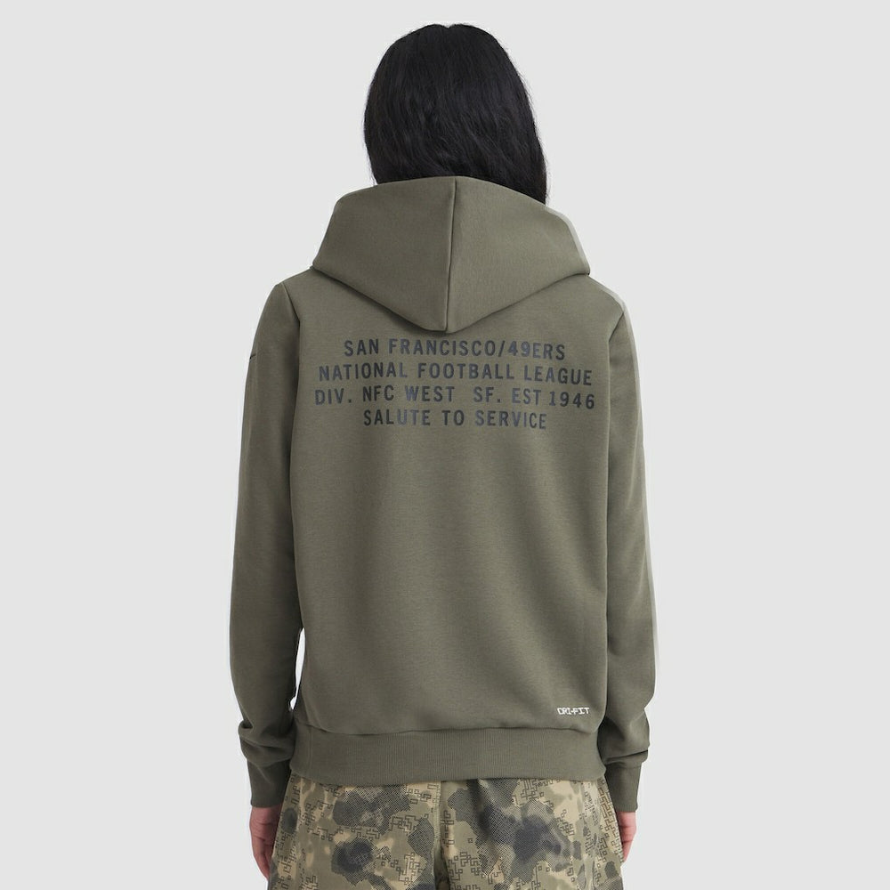 San Francisco 49ers Women's 2025 Salute to Service Sideline Standard Issue Dri-FIT Hoodie | NFL Near me