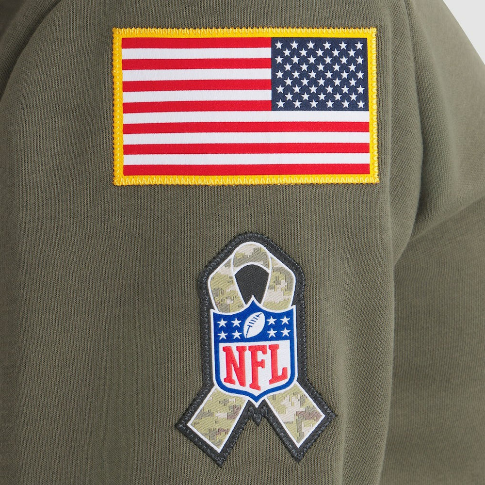 Seattle Seahawks Women's 2025 Salute to Service Sideline Standard Issue Dri-FIT Hoodie | NFL Outlet