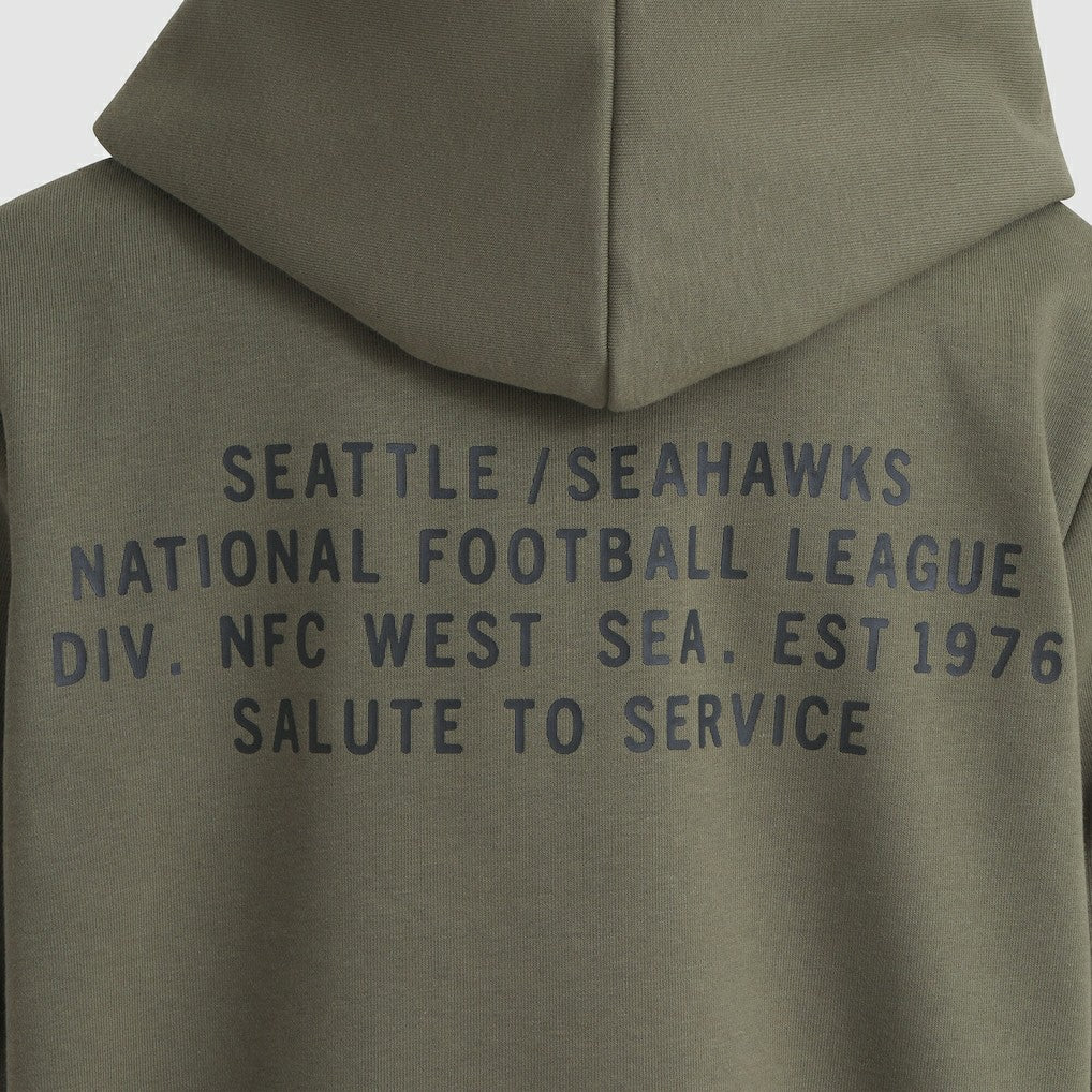 Seattle Seahawks Women's 2025 Salute to Service Sideline Standard Issue Dri-FIT Hoodie | NFL Outlet
