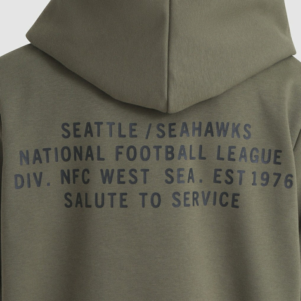 Seattle Seahawks Women's 2025 Salute to Service Sideline Standard Issue Dri-FIT Hoodie | NFL Outlet