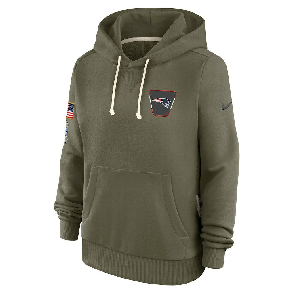New England Patriots Women's 2025 Salute to Service Sideline Standard Issue Dri-FIT Hoodie | NFL US