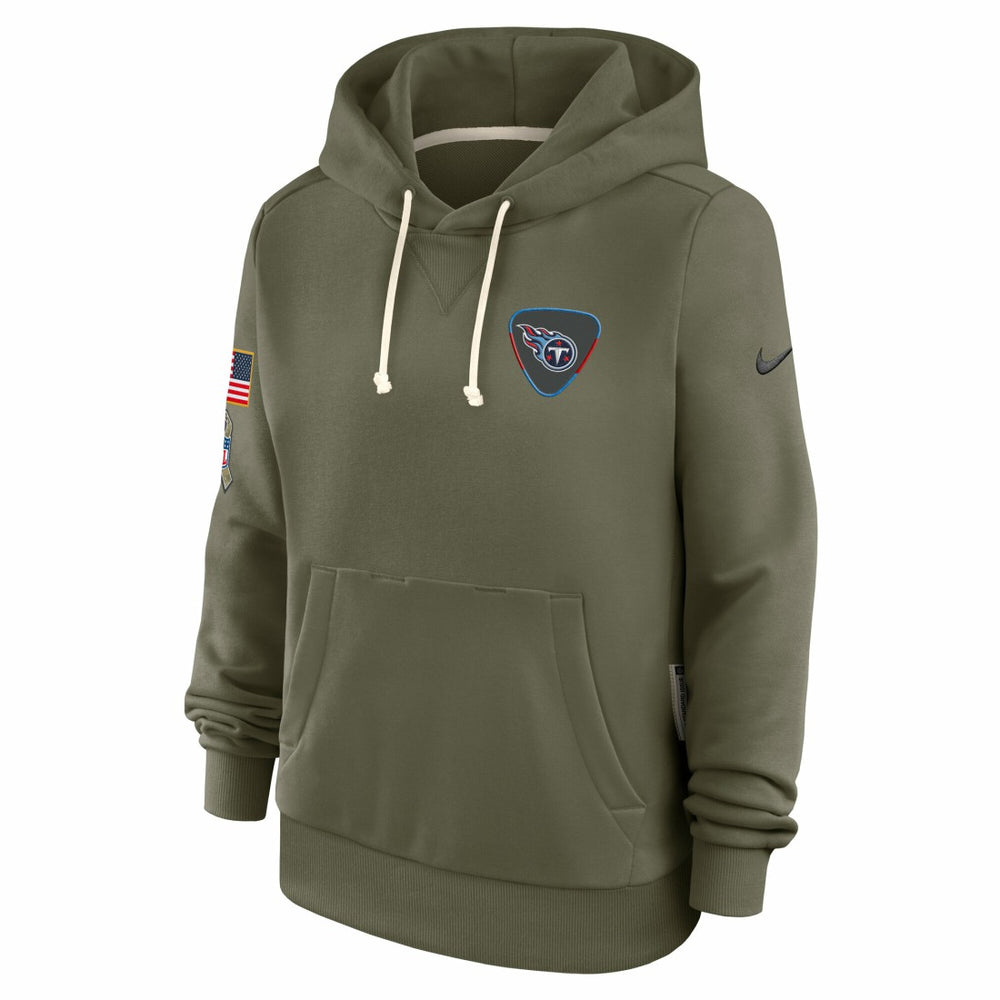 Tennessee Titans Women's 2025 Salute to Service Sideline Standard Issue Dri-FIT Hoodie | NFL New