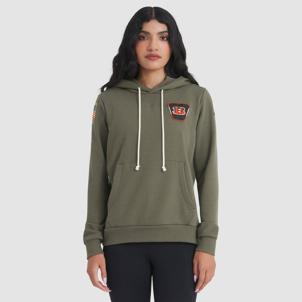 Cincinnati Bengals Women's 2025 Salute to Service Sideline Standard Issue Dri-FIT Hoodie | NFL Hot