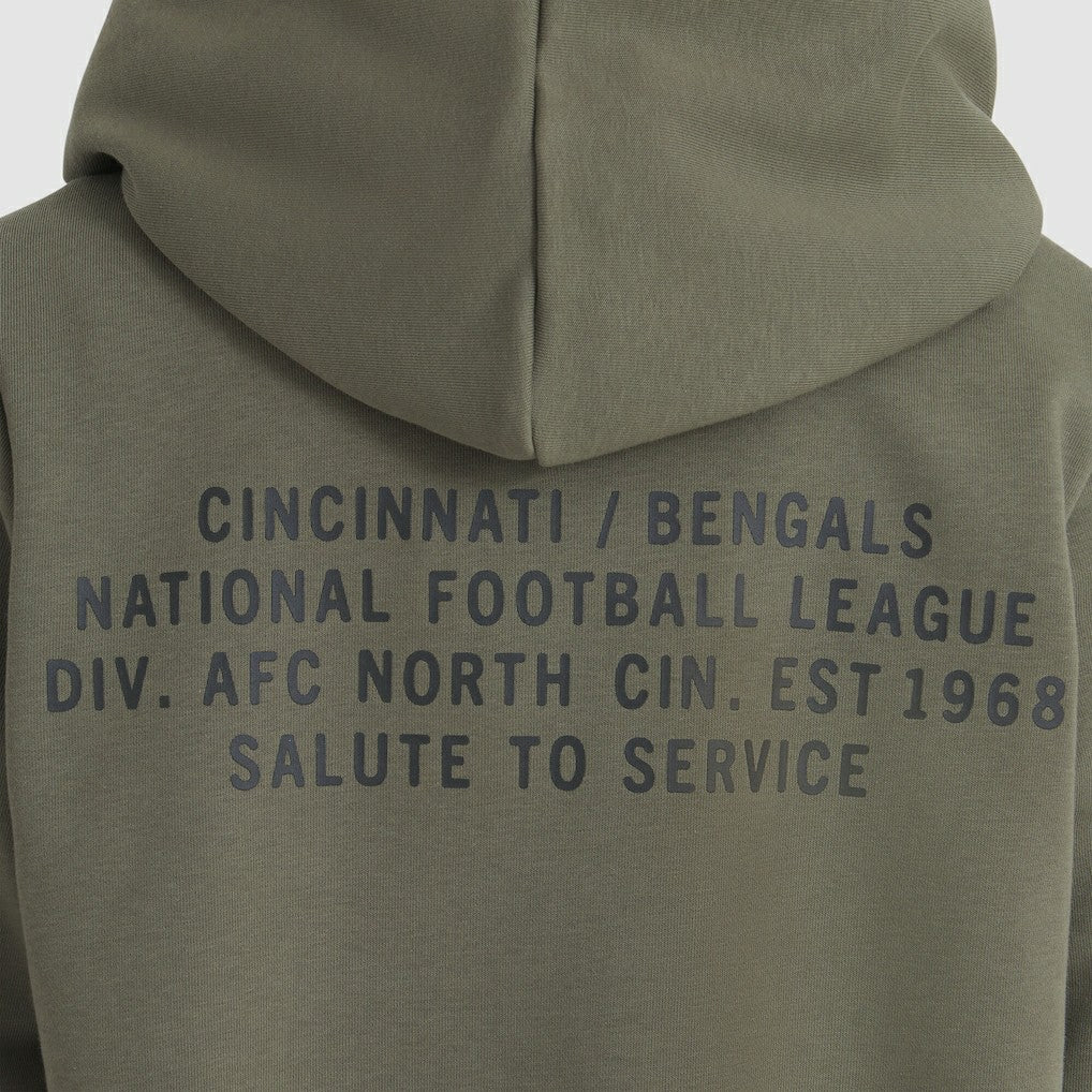 Cincinnati Bengals Women's 2025 Salute to Service Sideline Standard Issue Dri-FIT Hoodie | NFL Hot