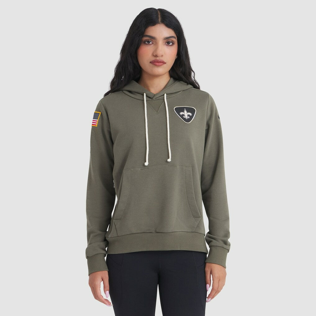 New Orleans Saints Women's 2025 Salute to Service Sideline Standard Issue Dri-FIT Hoodie | NFL Near me
