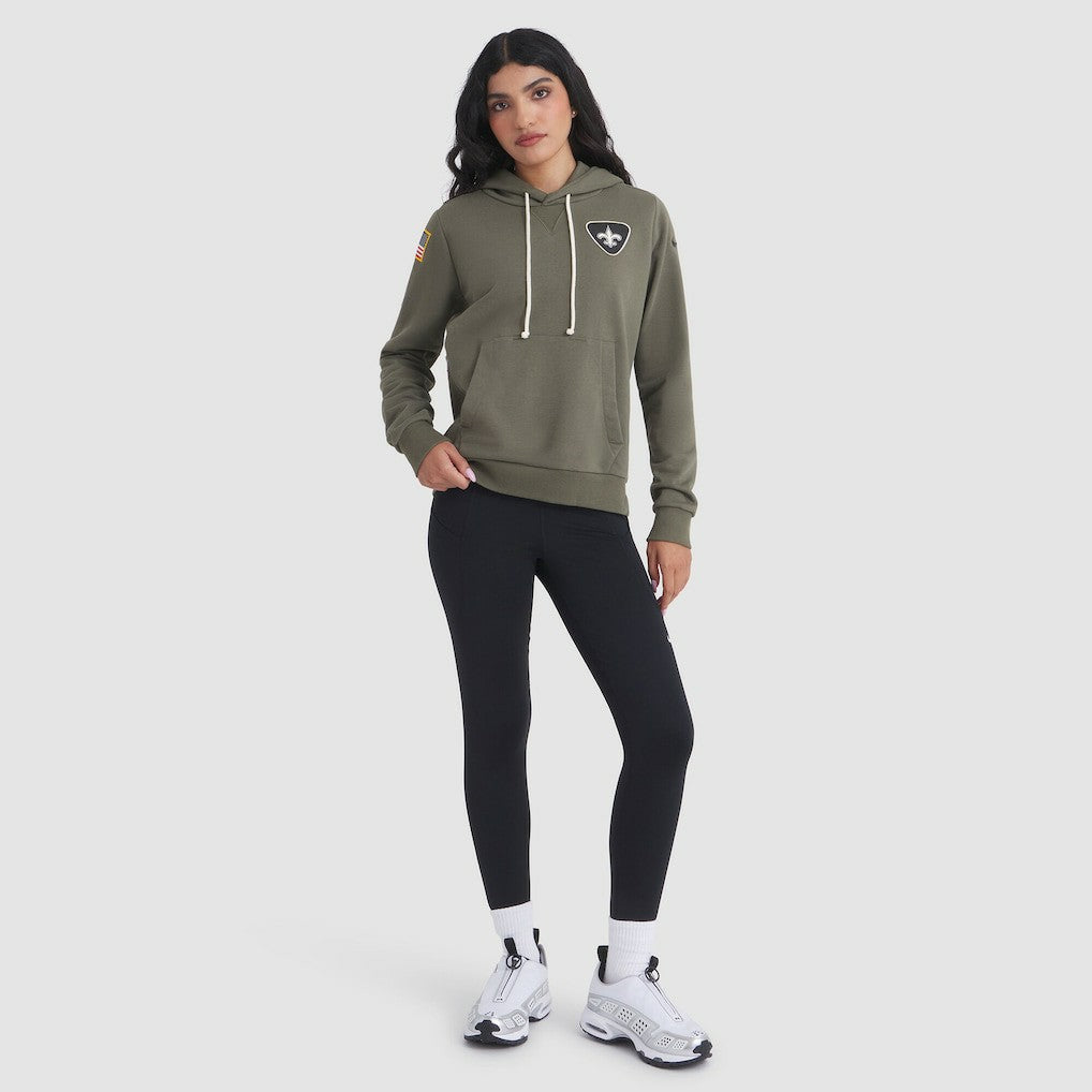 New Orleans Saints Women's 2025 Salute to Service Sideline Standard Issue Dri-FIT Hoodie | NFL Near me