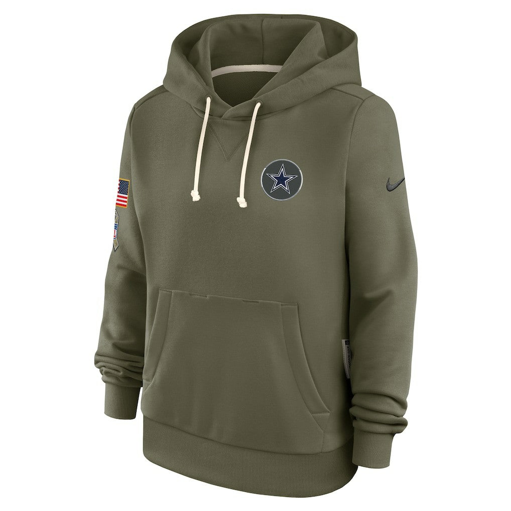 Dallas Cowboys Women's 2025 Salute to Service Sideline Standard Issue Dri-FIT Hoodie | NFL Sale